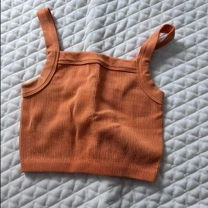 Orange crop tank size small
